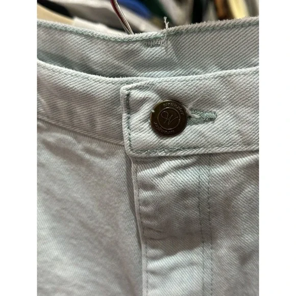 Vintage 90s Wrangler For Women Blue Light Wash Denim Shorts 27" - Picture 4 of 4